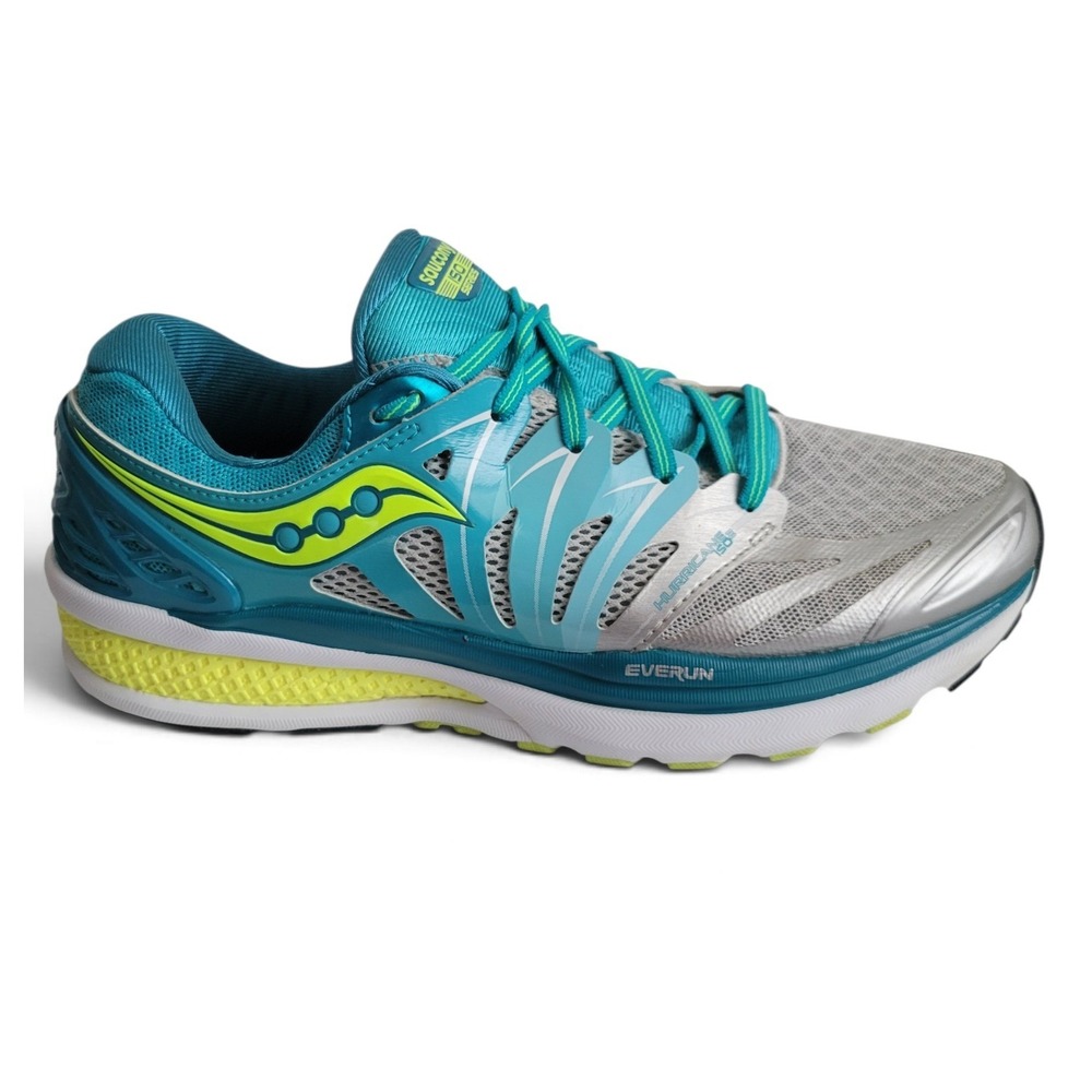 Saucony Hurricane ISO 2 Women's Running Shoes Teal Silver S10293-3 Size 9.5
